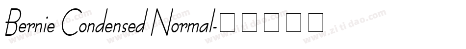 Bernie Condensed Normal字体转换